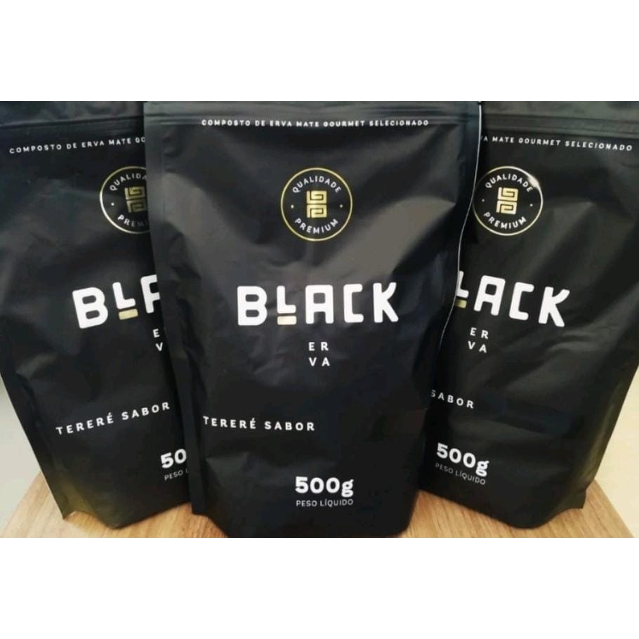 BLACK ERVA MATE  para tereré com 3 unidades  com 500 gramas cada - ___ESCOLHA OS SABORES E NOS ENVIE NO CHAT___