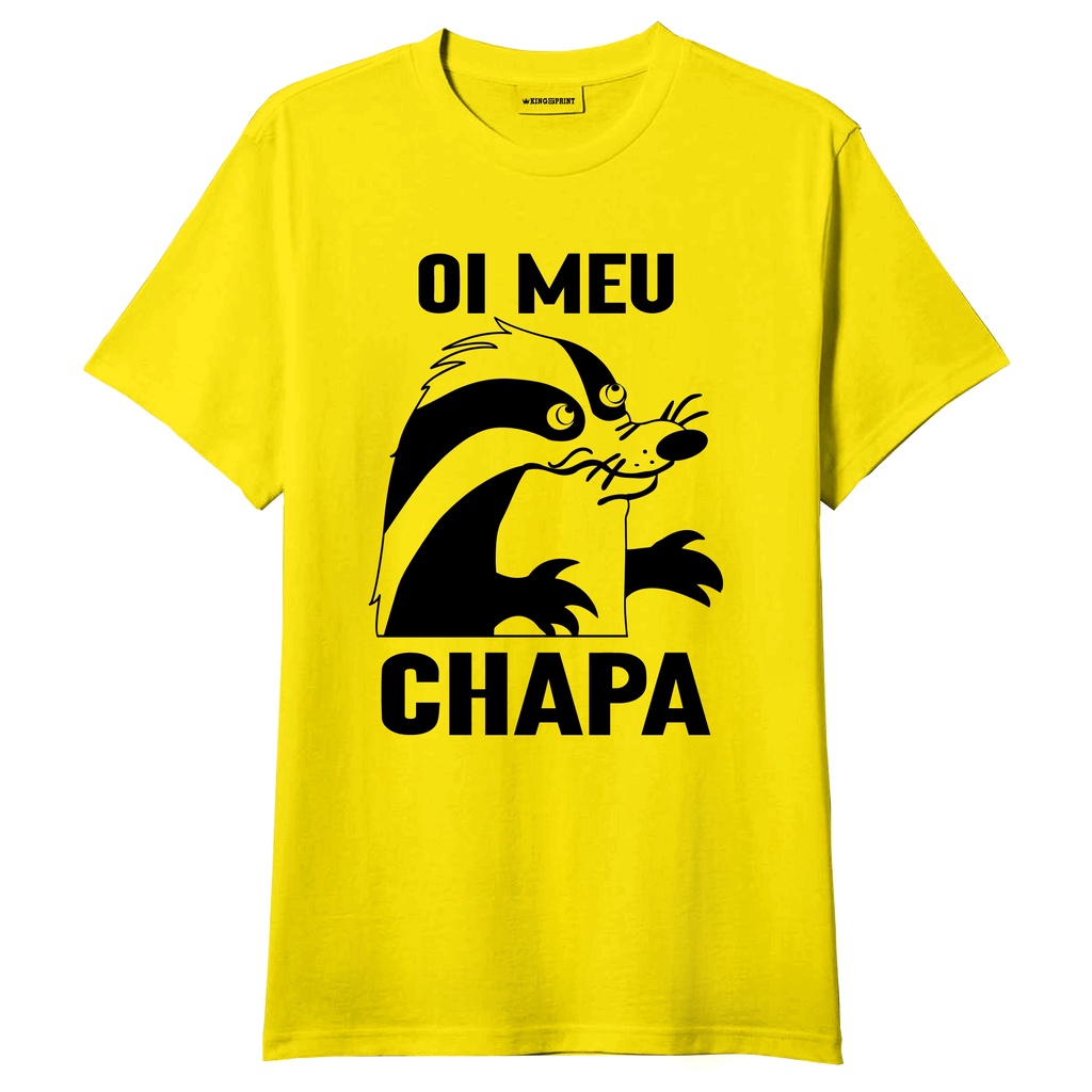 Camiseta Texugo Pica Pau Oi Meu Chapa Vintage Geek — imagem 2 de 2