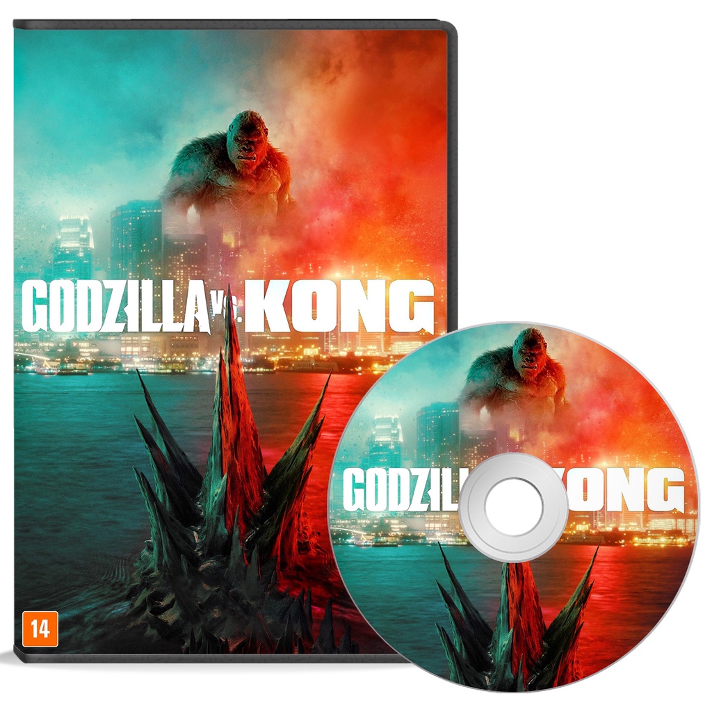 DVD Godzilla vs Kong - Dublado - ALTA QUALIDADE DVD Autorado *PROMOÇÃO*
