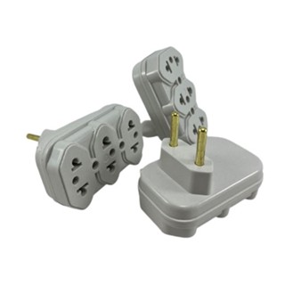 Adaptador Tê 2P Plug para tomada T Pino 3 Saídas 10A e 20A Atacado
