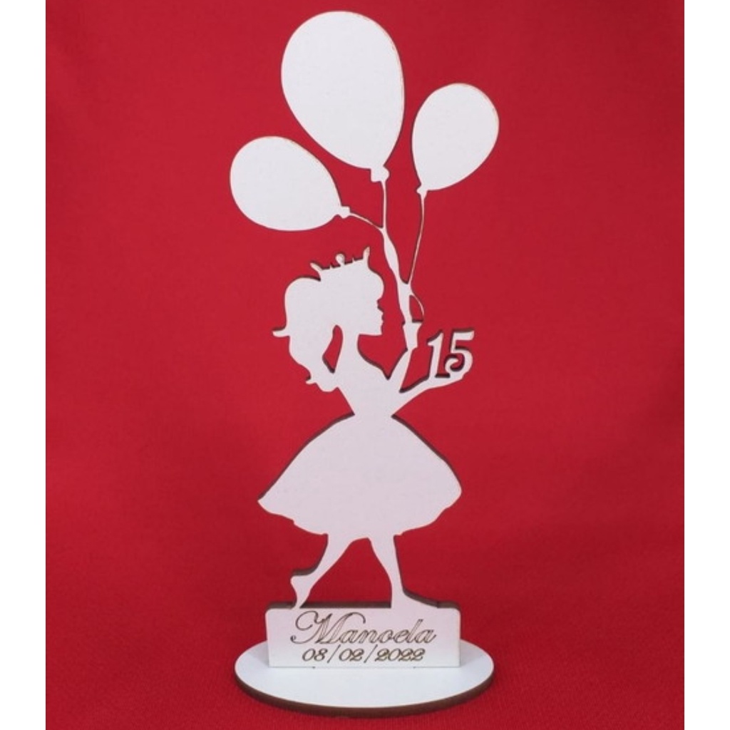Kit 15 centro de mesa lembrancinha lembrança aniversário 15 anos debutante enfeite personalizado cor branca
