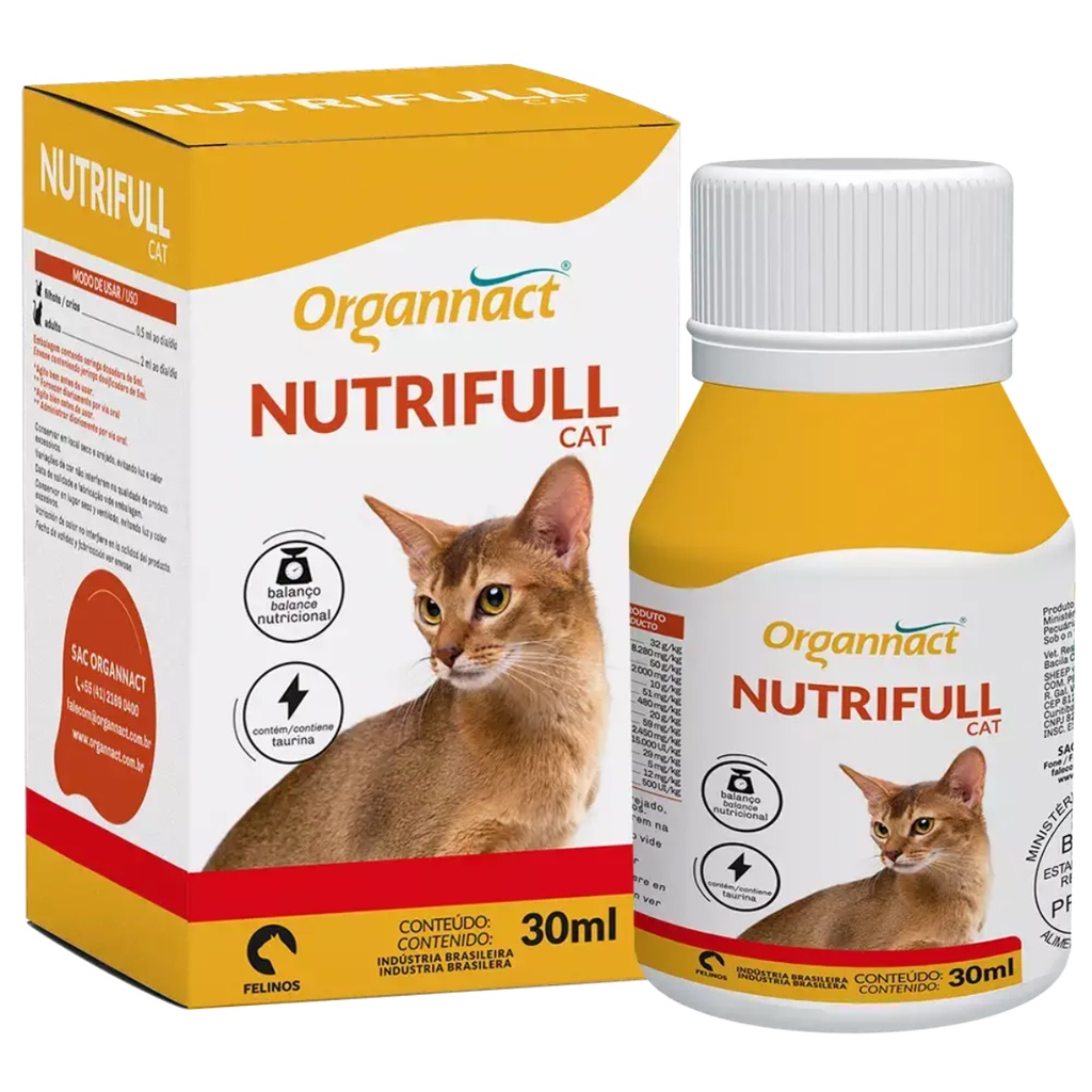 Nutrifull Cat 30ml - Suplemento Organnact