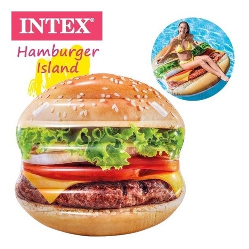 Boia Inflável Para Piscina Hambúrguer - Intex 58780 em Oferta na Shopee