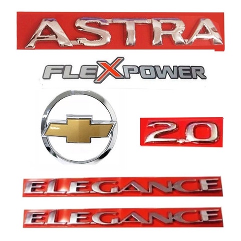 KIT EMBLEMA ASTRA 2.0 GM MALA ELEGANCE ADESIVO FLEXPOWER