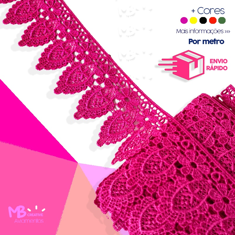 Renda Guipir CHL-640 - 5,5cm - Por Metro