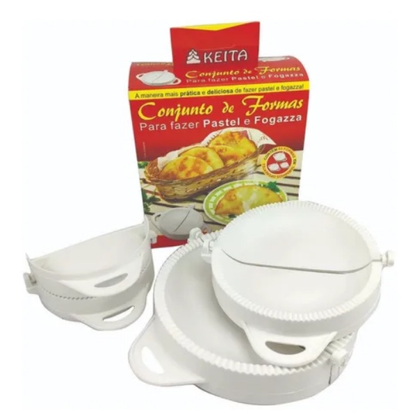 Conjunto 3 Forma Molde Pastel Salgados - 9,6cm/12,3cm/15cm - Forminha De Pastel Utensílios De Cozinha Keita