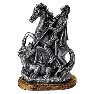 São Jorge No Cavalo Guerreiro Estatueta Decoração De Resina em Oferta na Shopee