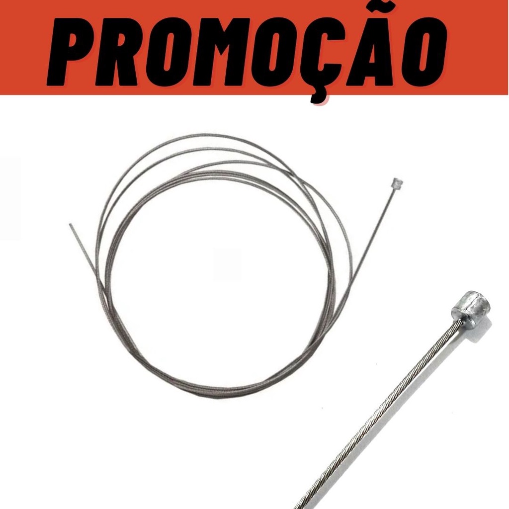 Cabo de aço para cambio dianteiro/ traseiro 1900mm x 1.2mm x 19 fios em Oferta na Shopee