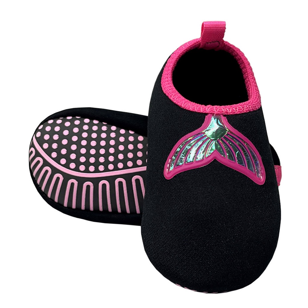 Sapatilha Infantil Antiderrapante Sereia Menina Conforto Meia Calce Fácil Magicc Kids S-110