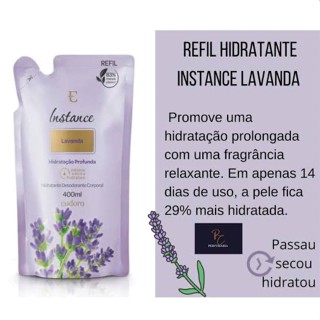 Eudora Refil Hidratante Desodorante Corporal Instance Lavanda 400ml