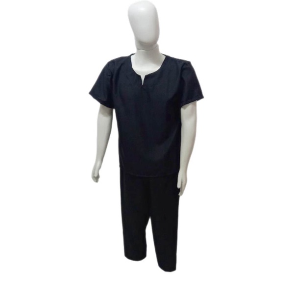 ROUPA EXÚ 2PÇ PRETO MASCULINA UMBANDA CANDOMBLÉ ENVIO JÁ