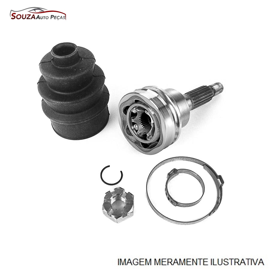 Junta Homocinética L/ Roda Gol Fox Voyage 1.0 2008/... Sem Abs