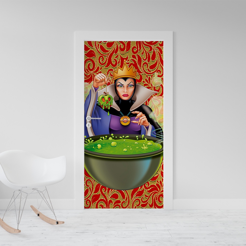 Adesivo Decorativo De Porta Branca de Neve 02614