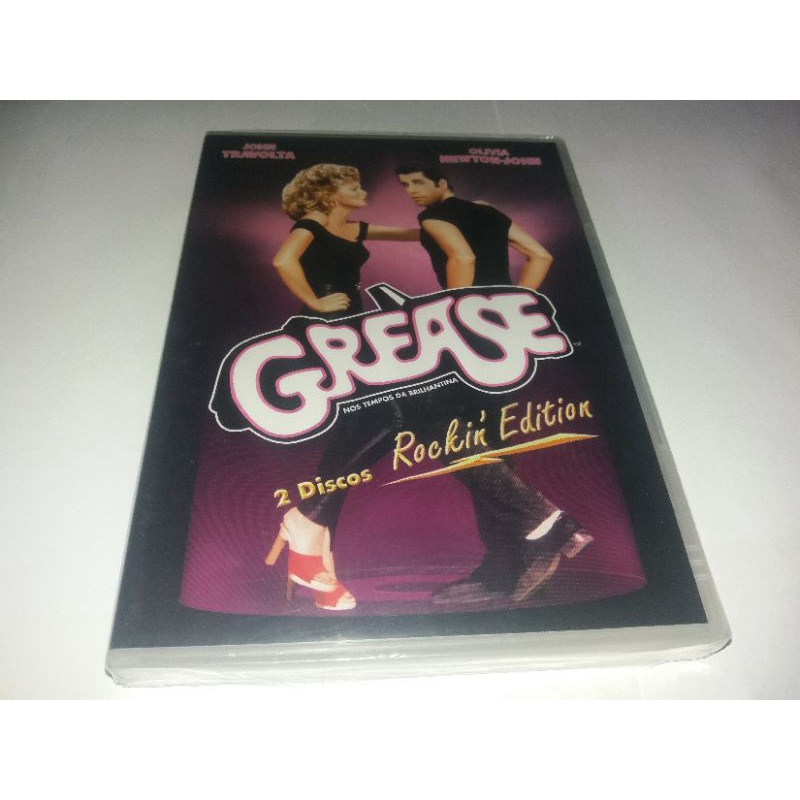 Dvd Duplo - Grease - 1978 - John Travolta - Olivia Newton John - Dublado - Lacrado