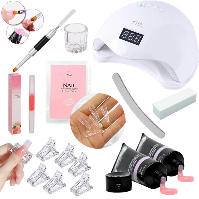 Kit Para Unhas Polygel Cabine Bivolt Poligel Alongamentos G6