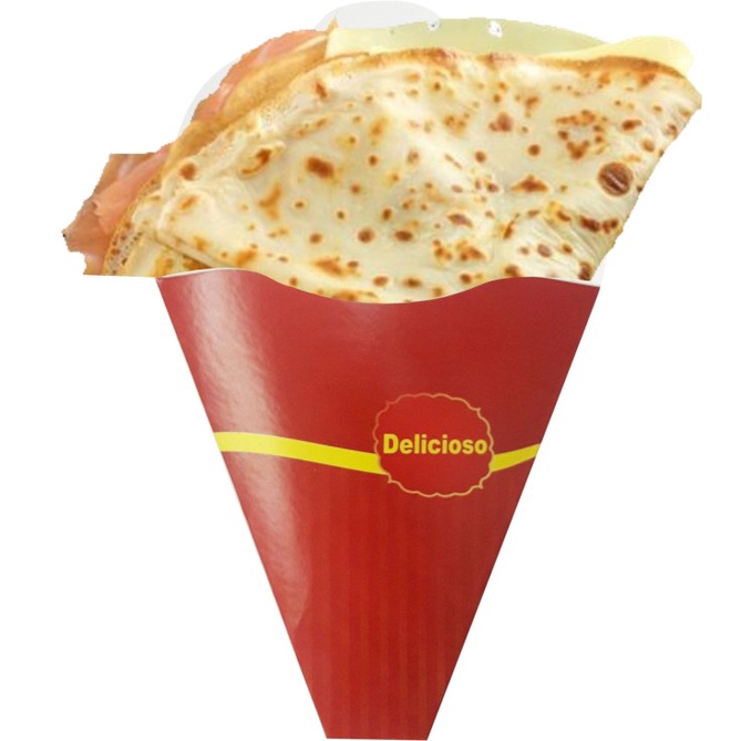 500 pçs Caixa Caixinhas Embalagem Tapioca E Crepe Frances em Oferta na Shopee