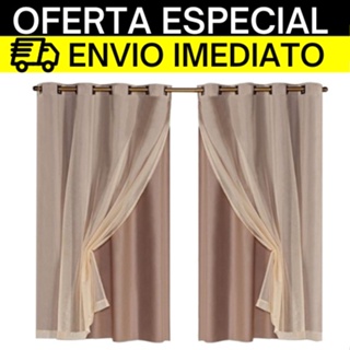 Cortina Blackout Black Out Voal Liso Sala Quarto Infantil Casal 2,00 x 1,40 Metros Para Varao Apto em Oferta na Shopee