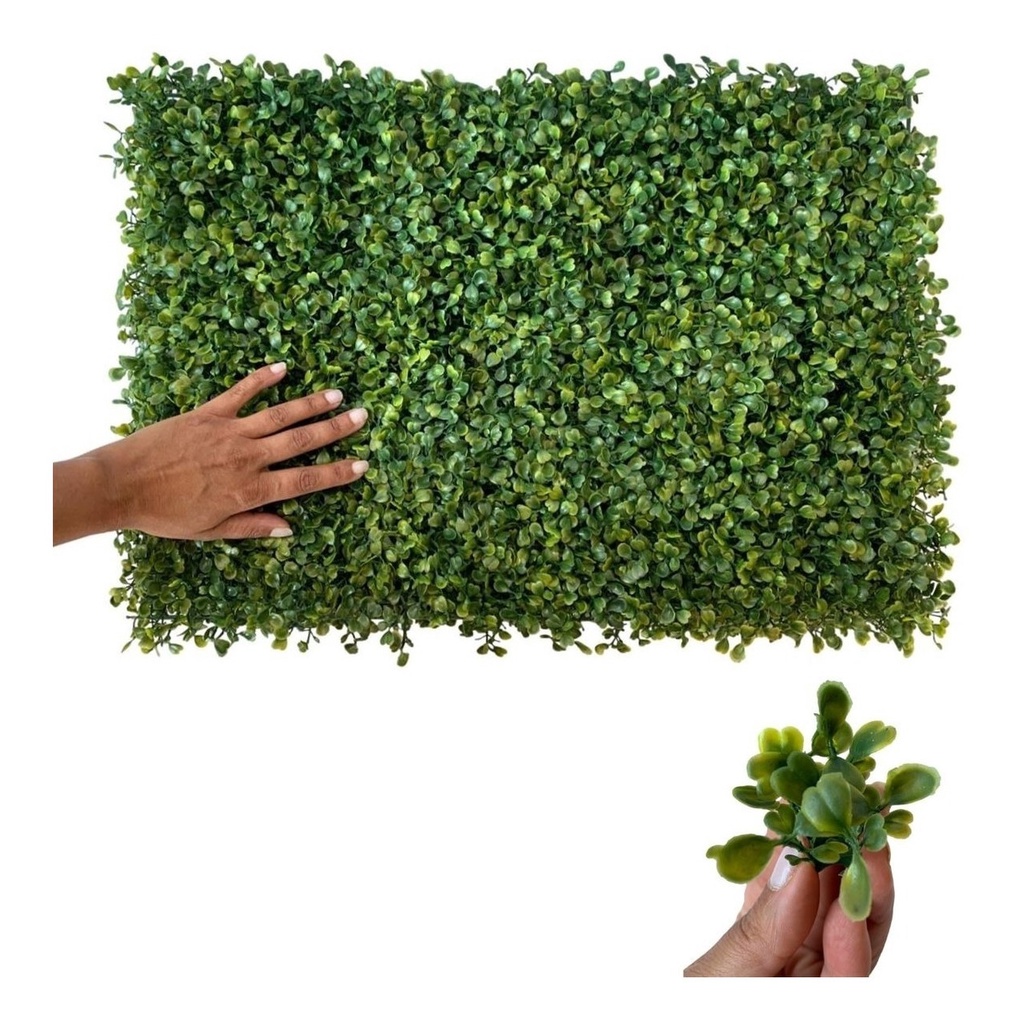 1 Placas De Planta Grama Artificial Buchinho Mural Decoração De Parede 40 X 60cm