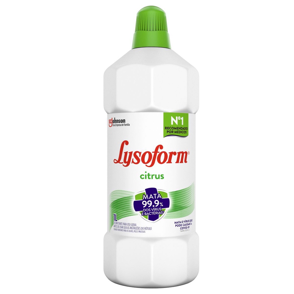 Desinfetante Lysoform Uso Geral Citrus 1l - Home & Living