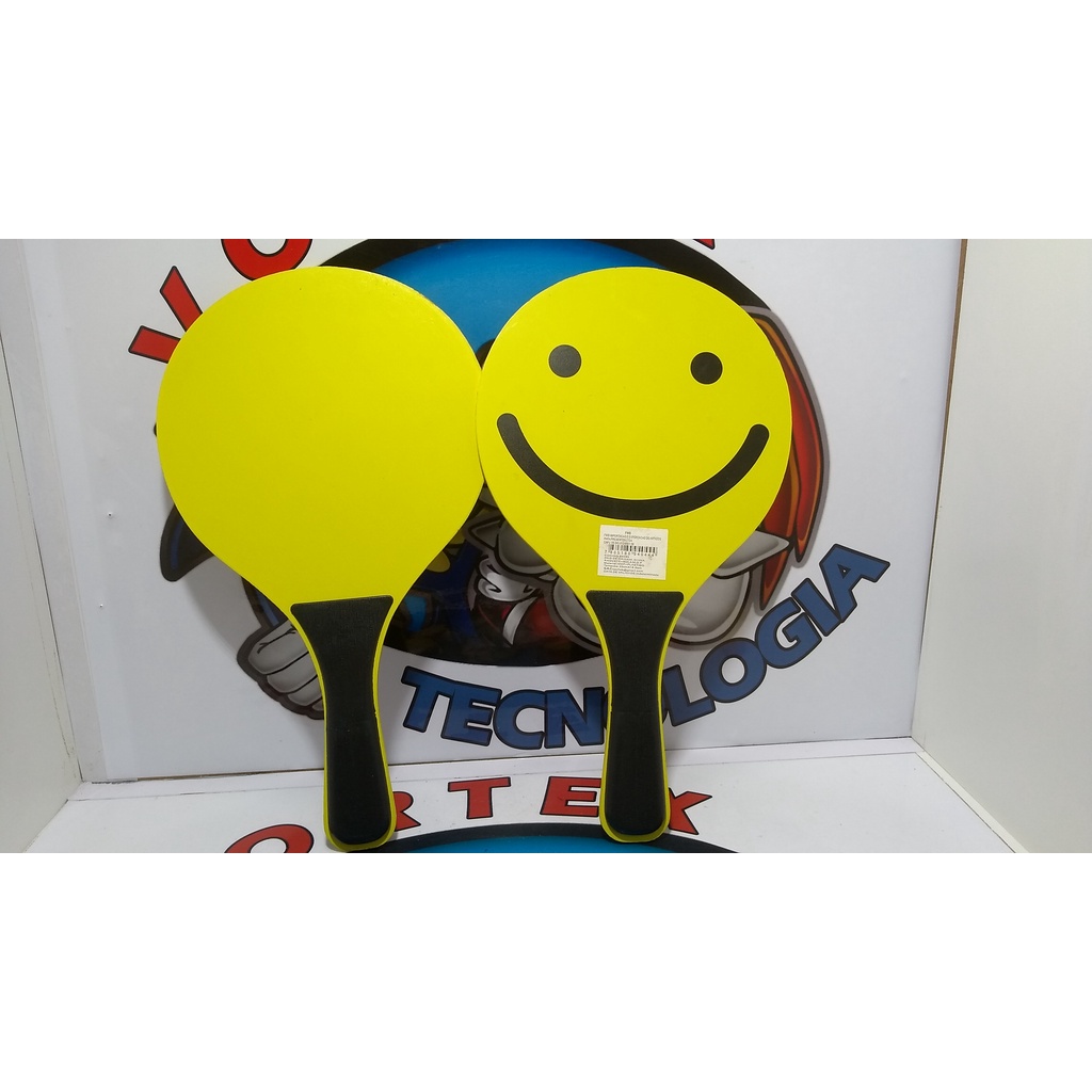 raquete de squash carinha feliz sem bola