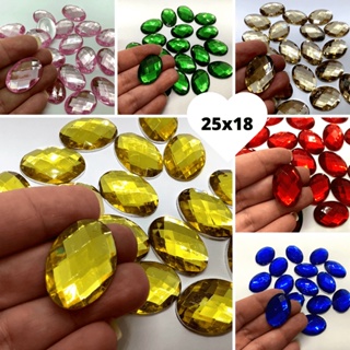 Chaton Oval  25x18mm Para Colagem 10 Unidades em Oferta na Shopee