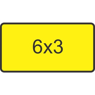 Adesivo Retangular 6x3 cm - Com sua arte em Oferta na Shopee