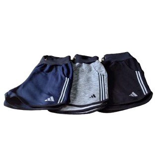 Barateou Kit C/3 Shorts Feminino Moletom/Moletinho Treino Caminhada Academia Passeio Casual