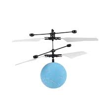 Drone Bola Voadora Helicóptero com Sensor Infravermelho para Crianças LED Luz Drone de Brinquedo