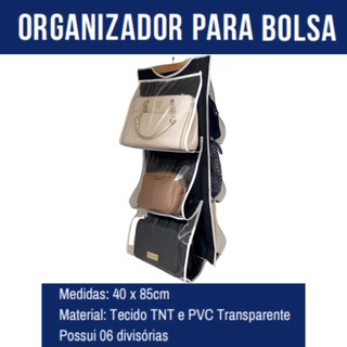 Organizador Inteligente Cabide Separador Porta Bolsa Armário Guarda Roupa Mancebo