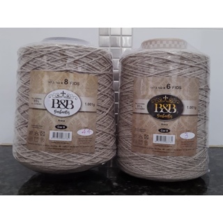Barbante B&B 1kg cor 09  6 OU 8-valor referente a um ÚNICO cone em Oferta na Shopee
