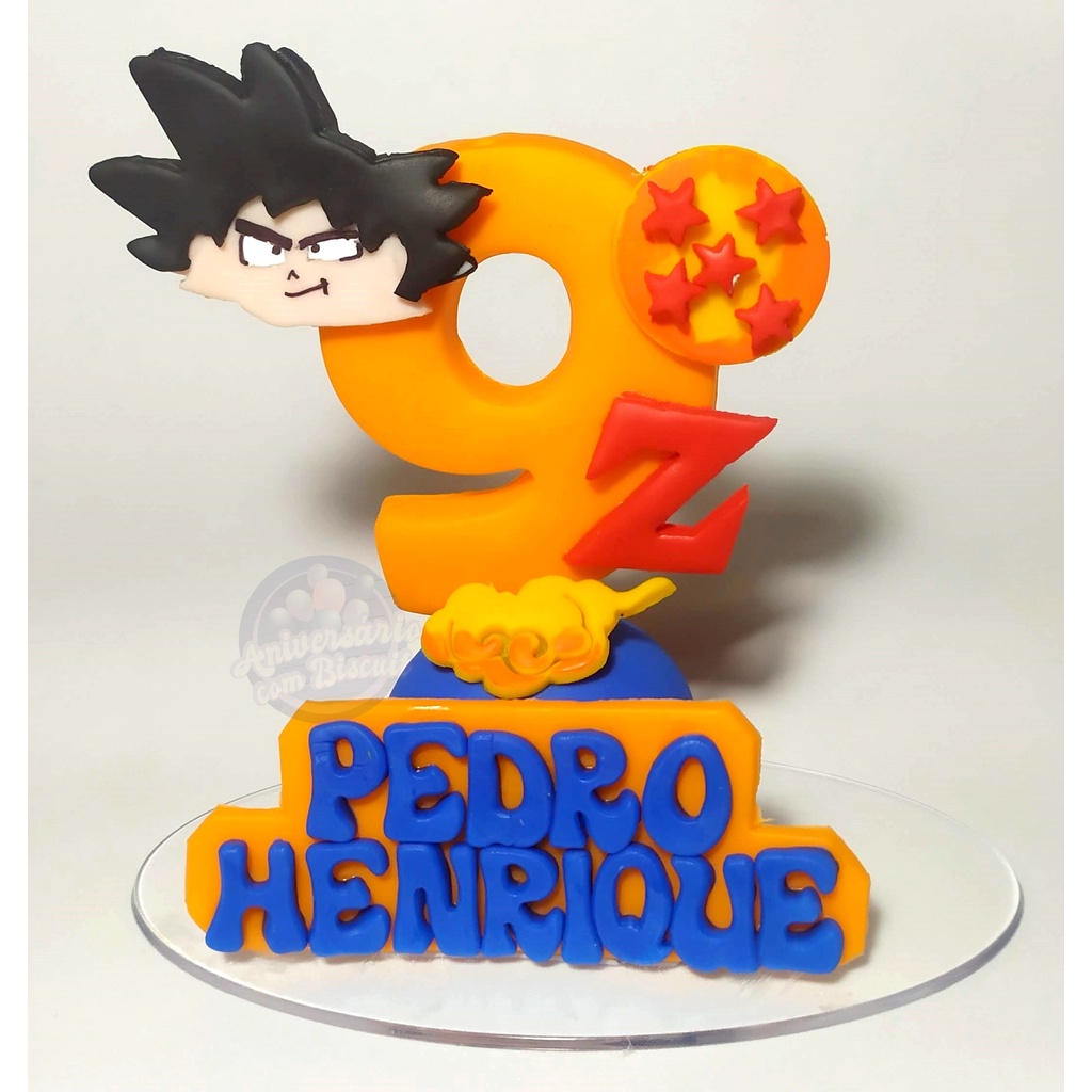 Vela Personalizada de Biscuit - Aniversário - Dragon Ball - Goku | Shopee  Brasil