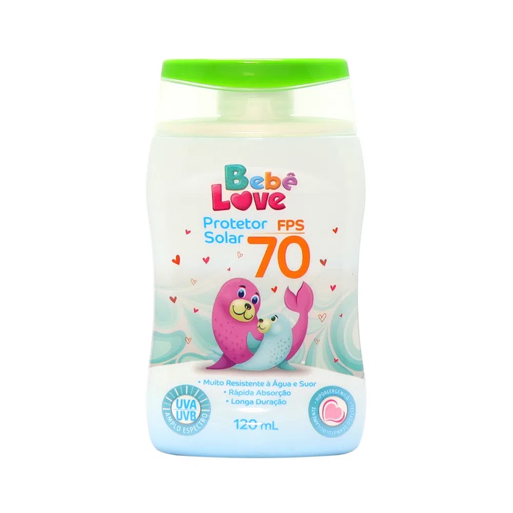 Protetor Solar Bebê Love FPS 70 120 ml Nutriex