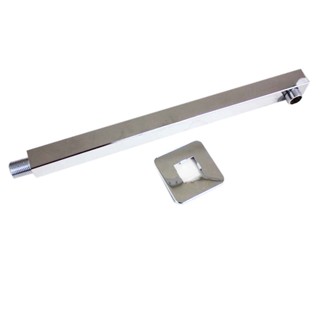 Cano Ducha Chuveiro Quadrado Braço de Parede de 35 cm