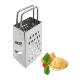 Ralador pequeno de inox 4 faces - 7,5cm para cozinha noz moscada alho e temperos