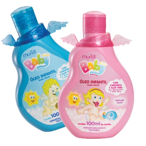 Óleo Corporal Infantil Muriel Baby 100ml suave e Hipoalergênico em Oferta na Shopee
