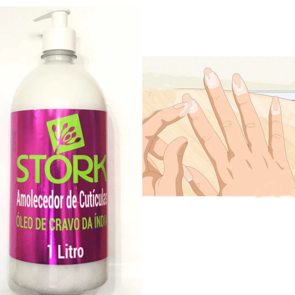 Amolecedor Cutícula P/ Unha Stork Cravo 1kg Manicure Pedicure