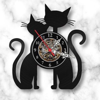 Relógio Vinil de Parede Gatos Cats Veterinária Petshop Vinil Presente Criativo Divertido Disco de Vinil Promoção em Oferta na Shopee