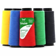 Linha de Costura 1300m Fio 120 Varias cores Da tabela Trichê