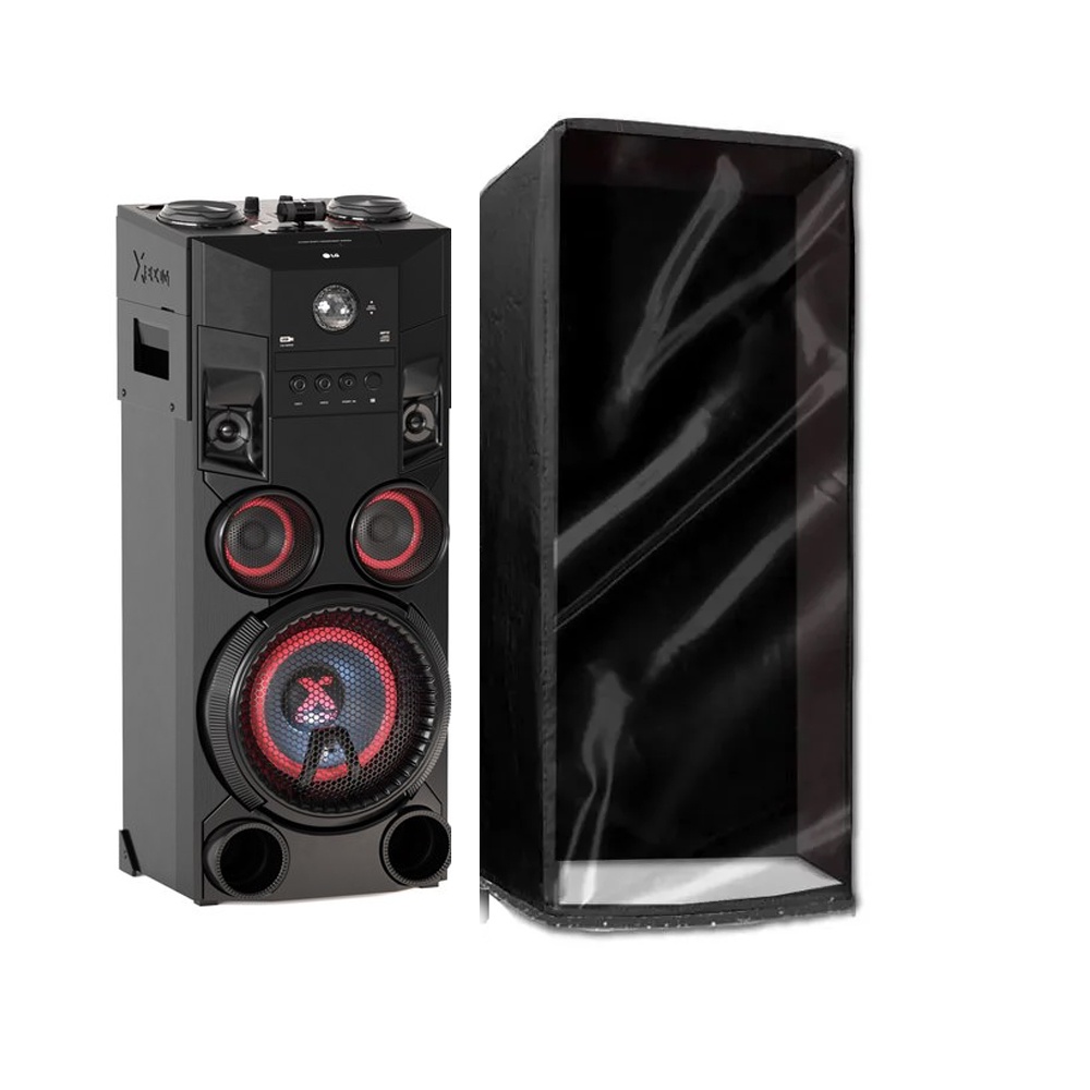 Capa para Som Torre Lg Xboom OM7560 Frente Transparente