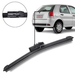 Limpador Palheta Traseira Silicone p/ Carro Fiat Palio G2 1996 até 2011