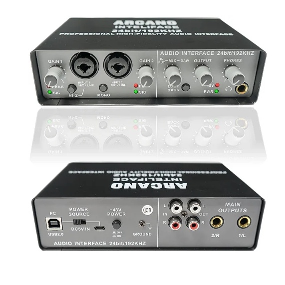 Interface de áudio Arcano INTELIFACE usb 24 bits com pré amp