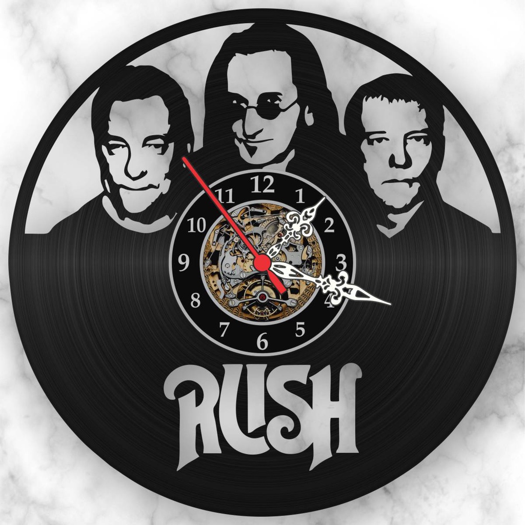 Relógio Parede Rush Bandas Rock Progressivo Musica Vinil Lp
