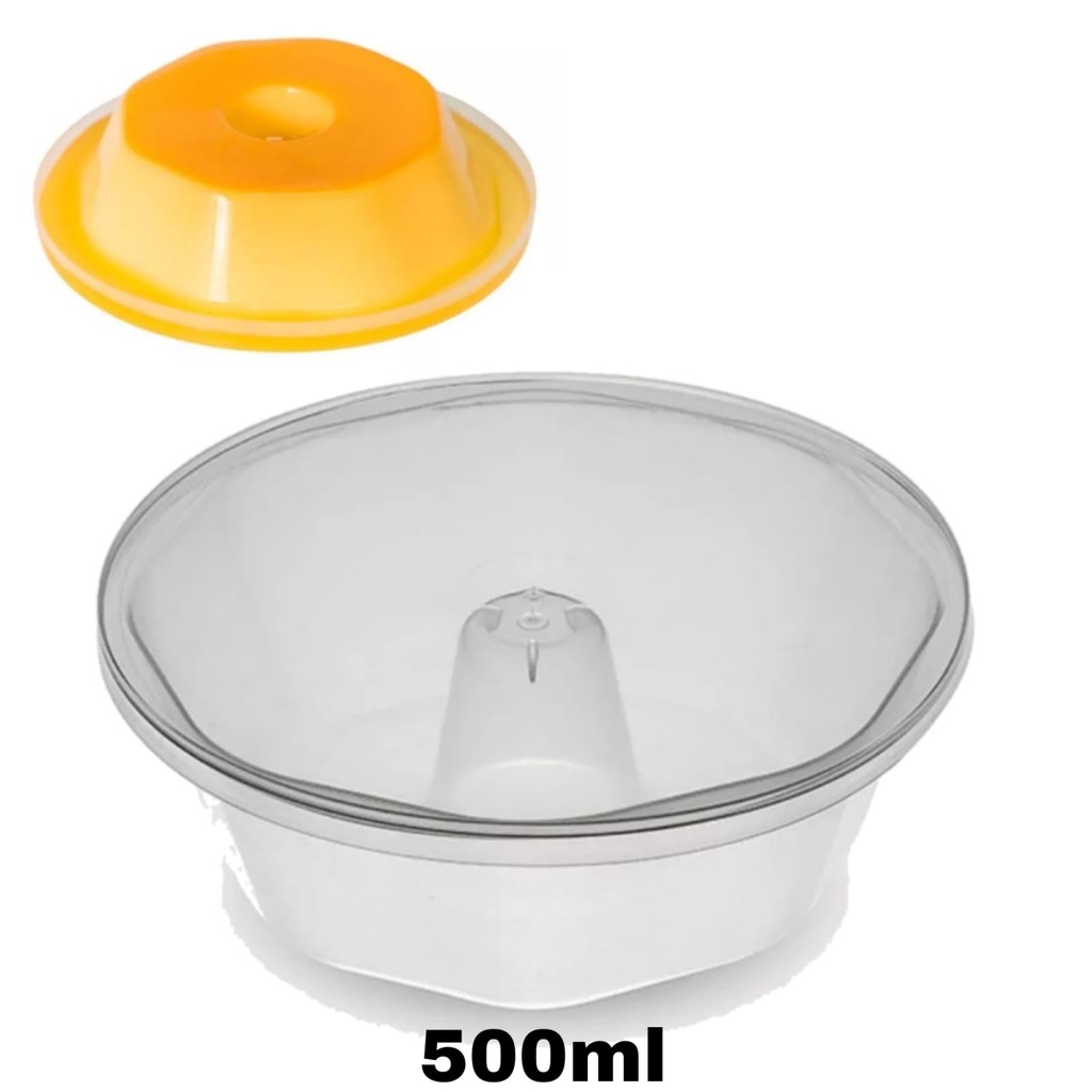 Forma para Pudim Forneável Com Tampa 500ml em Oferta na Shopee