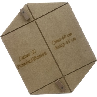 Gabarito De Madeira Para Confecção De Pipa Latão 60 cm BAMBU X BAMBU em Oferta na Shopee