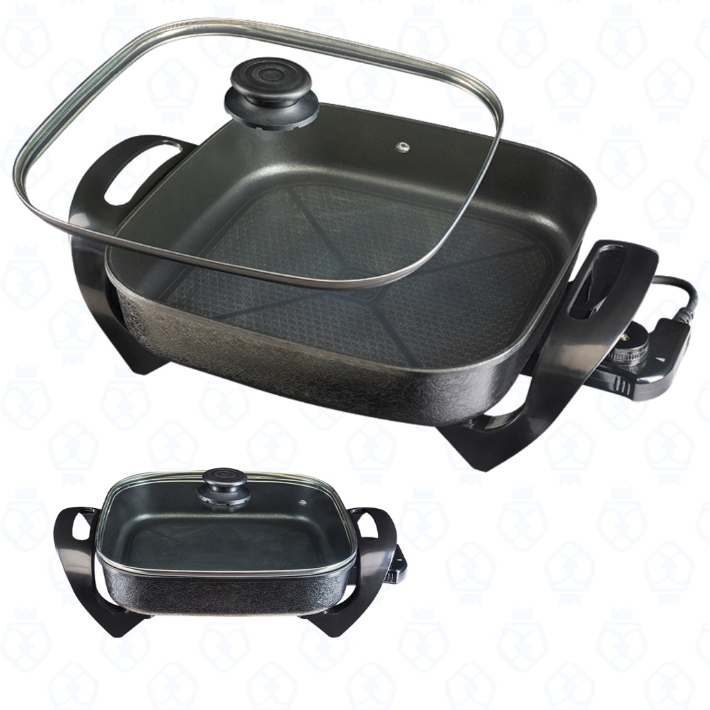 Panela Elétrica Antiaderente Preta Mangiare -  Agratto - 220v e 127v