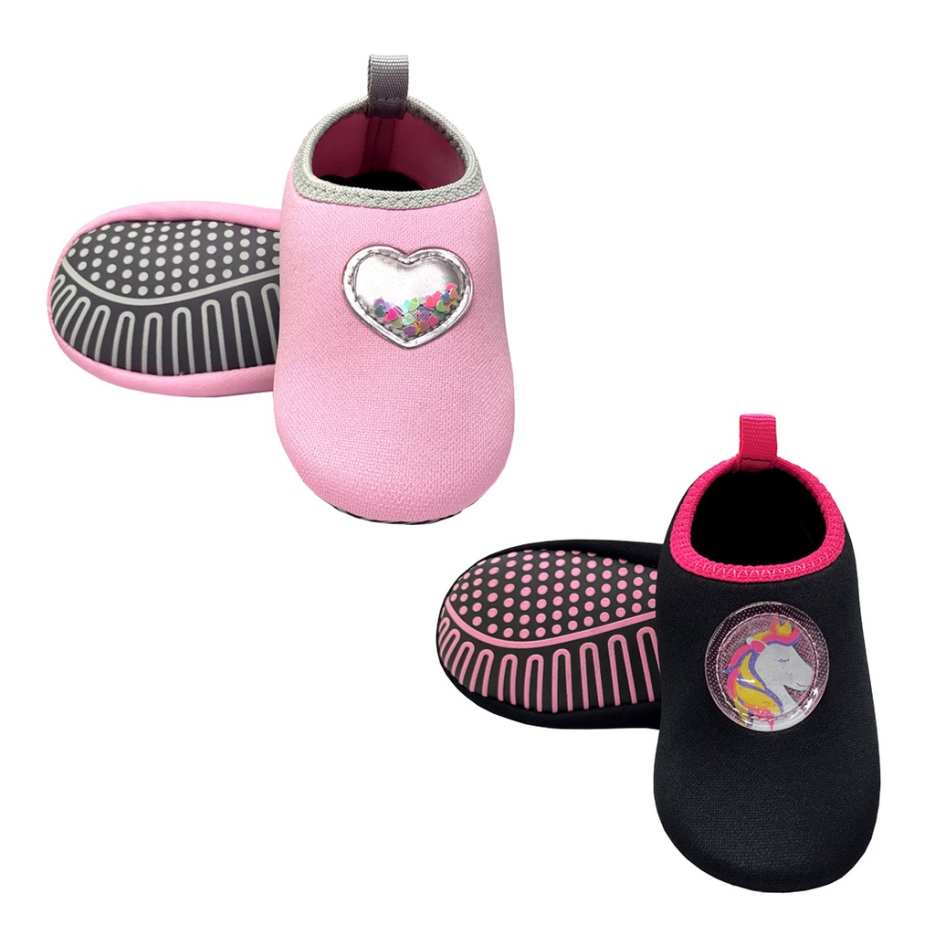 Kit Infantil Sapatilha Menina Antiderrapante Macia Meia Conforto Calce Fácil Magicc Kids S111-S112