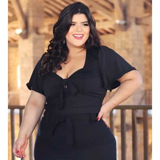 001 Cropped Plus Size Promoção Moda Verão - Neusa