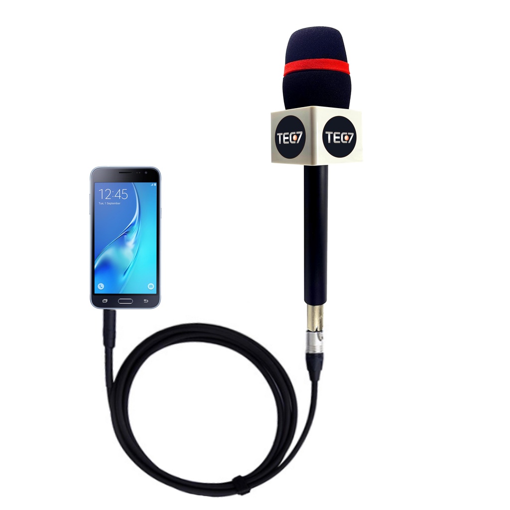 Microfone para celular + Cabo Slim De 5 Metros, Jornalismo