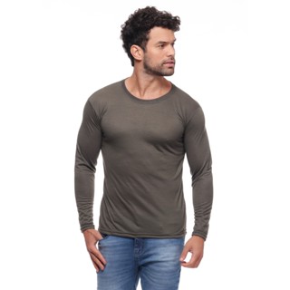 Camiseta Masculina Manga Longa Poliéster