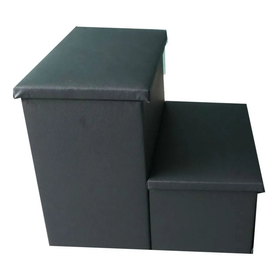 ESCADA BAU PET 2 DEGRAUS DE CORINO ESCADINHA PARA CÃO E GATO ESCADA PARA CACHORRO